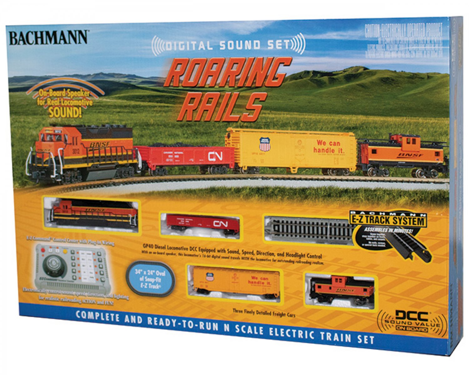 Bachmann N Roaring Rails Train Set With Digital Sound 24132