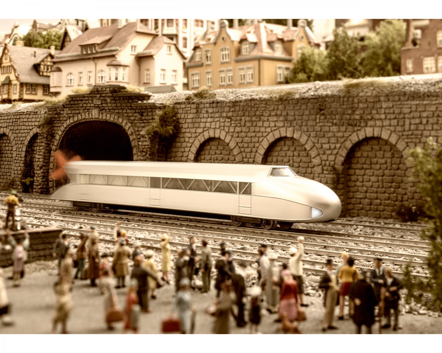 ドイツ・ベルリン地下鉄風電車（Ｄ）1 87 HOゲージ鉄道模型未塗装 