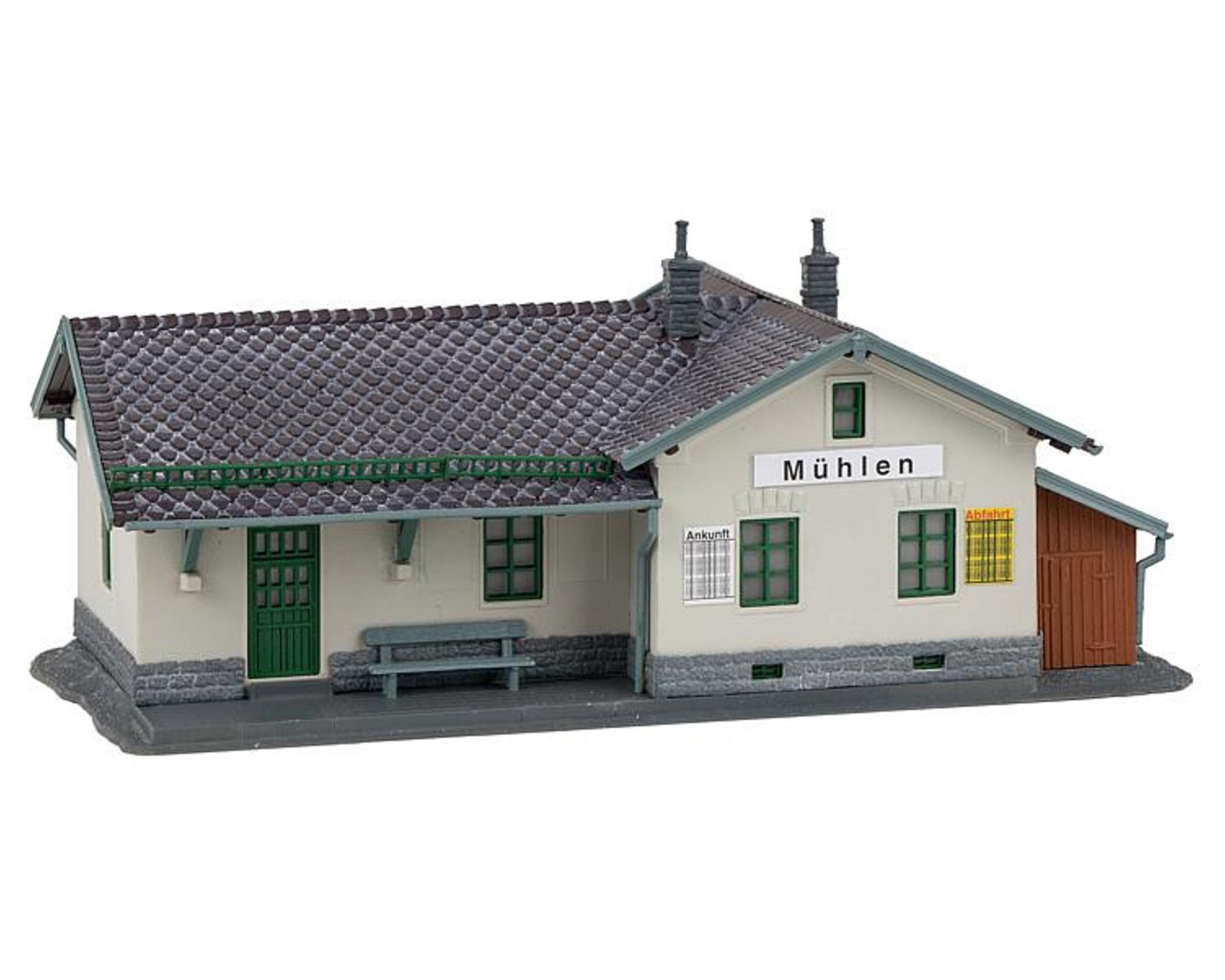 ファーラー(Faller) HO Muhlen Station 110150 | HOスケールの風車小屋モデル -  欧米型鉄道模型通販｜global-train｜グローバルトレイン｜外国型鉄道模型専門店｜欧州型鉄道模型｜アメリカ型鉄道模型｜HOゲージ通販｜Nゲージ通販｜Zゲージ通販 