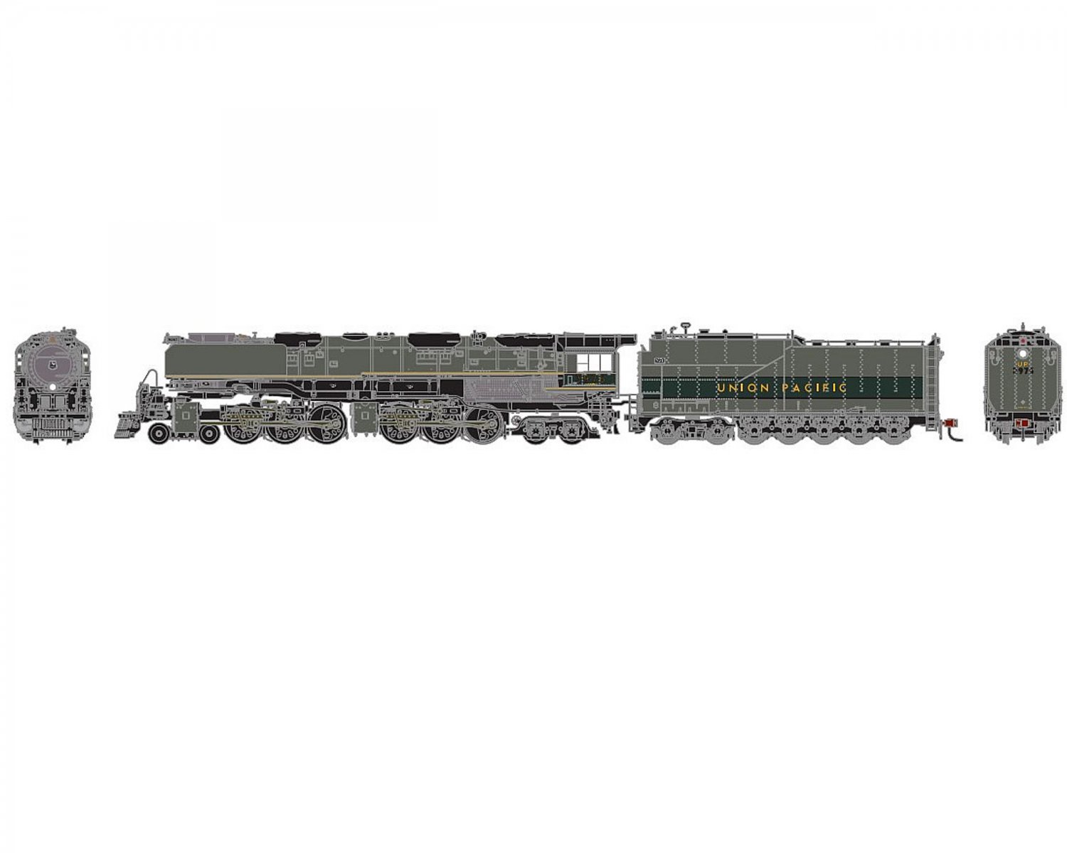 Athearn N 4-6-6-4, UP #3976 Challenger 25544- 外国型 欧州型 鉄道 