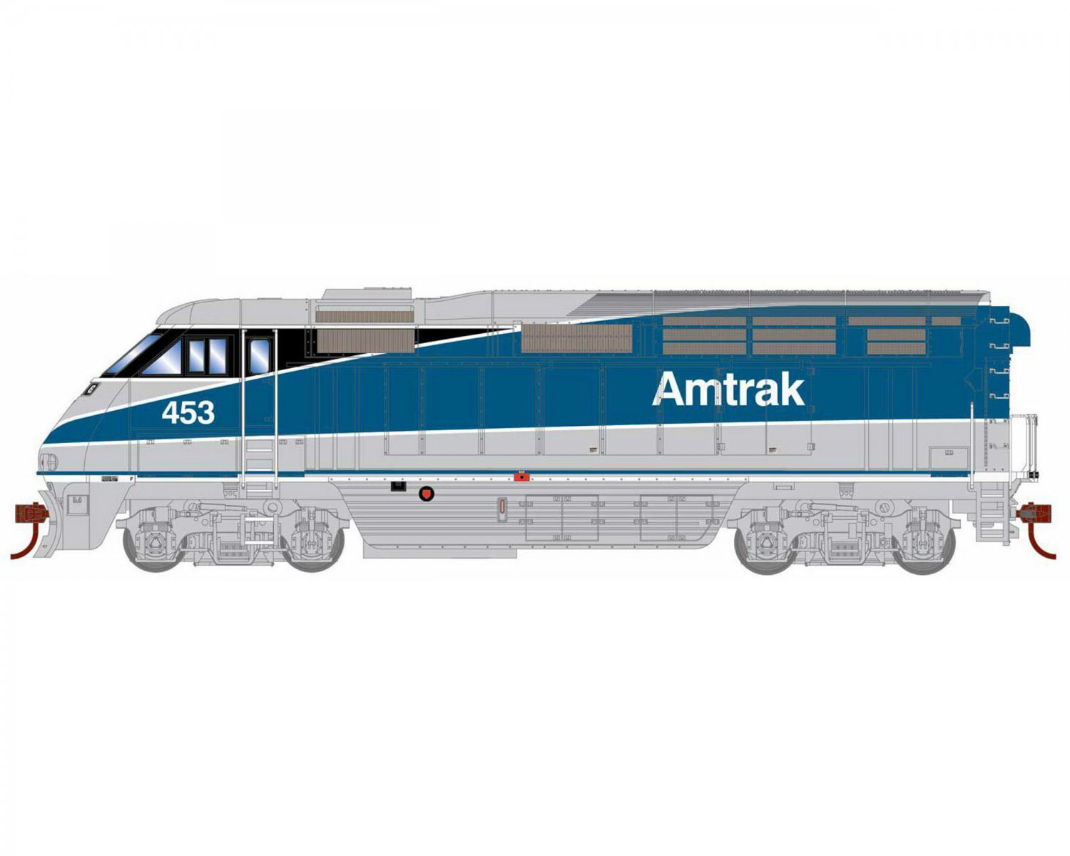 Athearn HO F59PHI w/DCC & Sound, Amtrak #453 64725- 外国型　欧州型　 鉄道模型専門店｜外国型、欧州型鉄道模型通販ならglobal-train｜HOゲージ｜Nゲージ｜Zゲージ｜Oゲージ