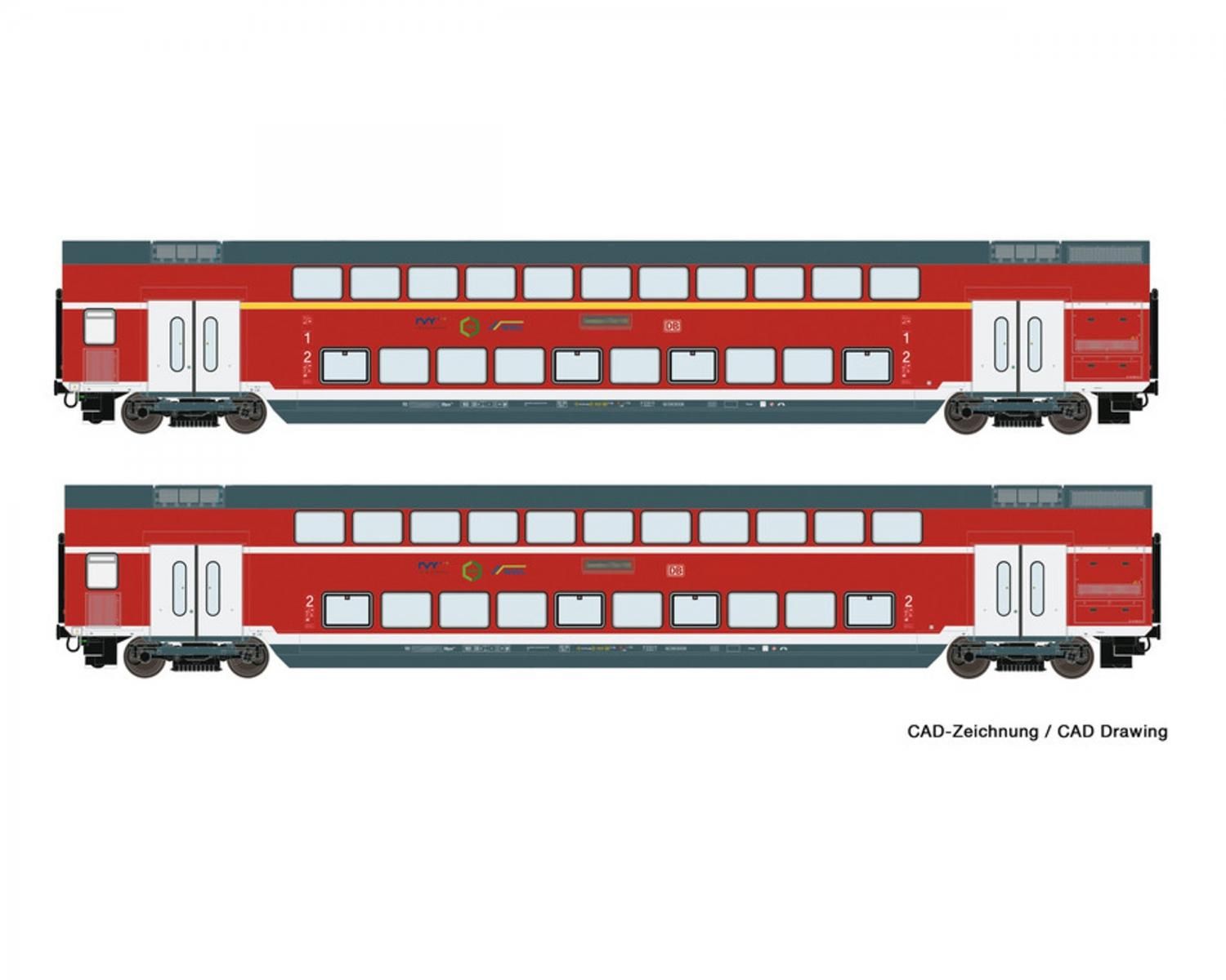 ロコ(Roco) HO Double deck coaches 74148 | 電流タイプDC | ドイツ鉄道 | 616mm -  欧米型鉄道模型通販｜global-train｜グローバルトレイン｜外国型鉄道模型専門店｜欧州型鉄道模型｜アメリカ型鉄道模型｜HOゲージ通販｜Nゲージ通販｜Zゲージ通販  ｜Gゲージ通販｜Oゲージ ...