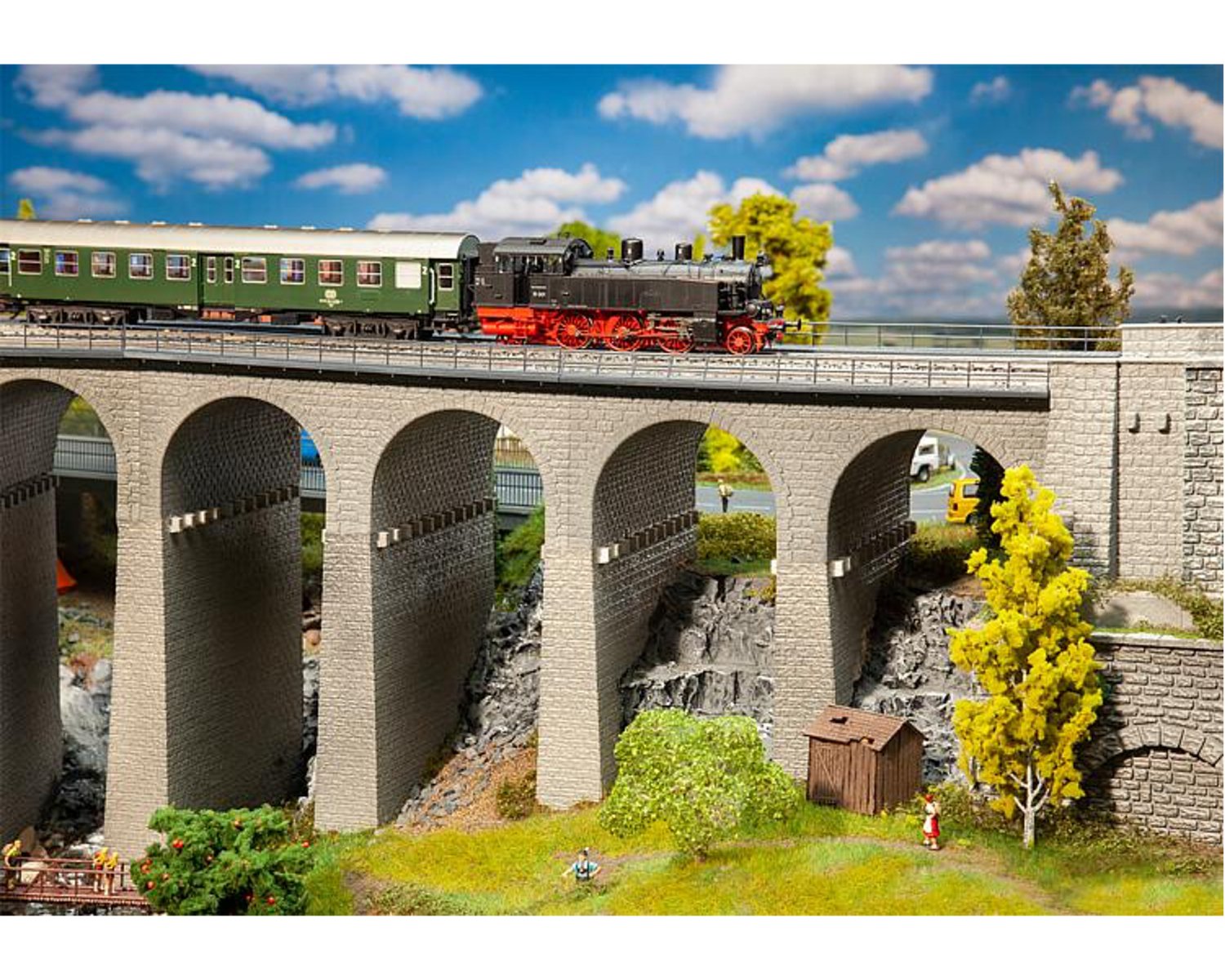 ファーラー(Faller) HO Viaduct set, two-track 120465 | 鉄道模型の 
