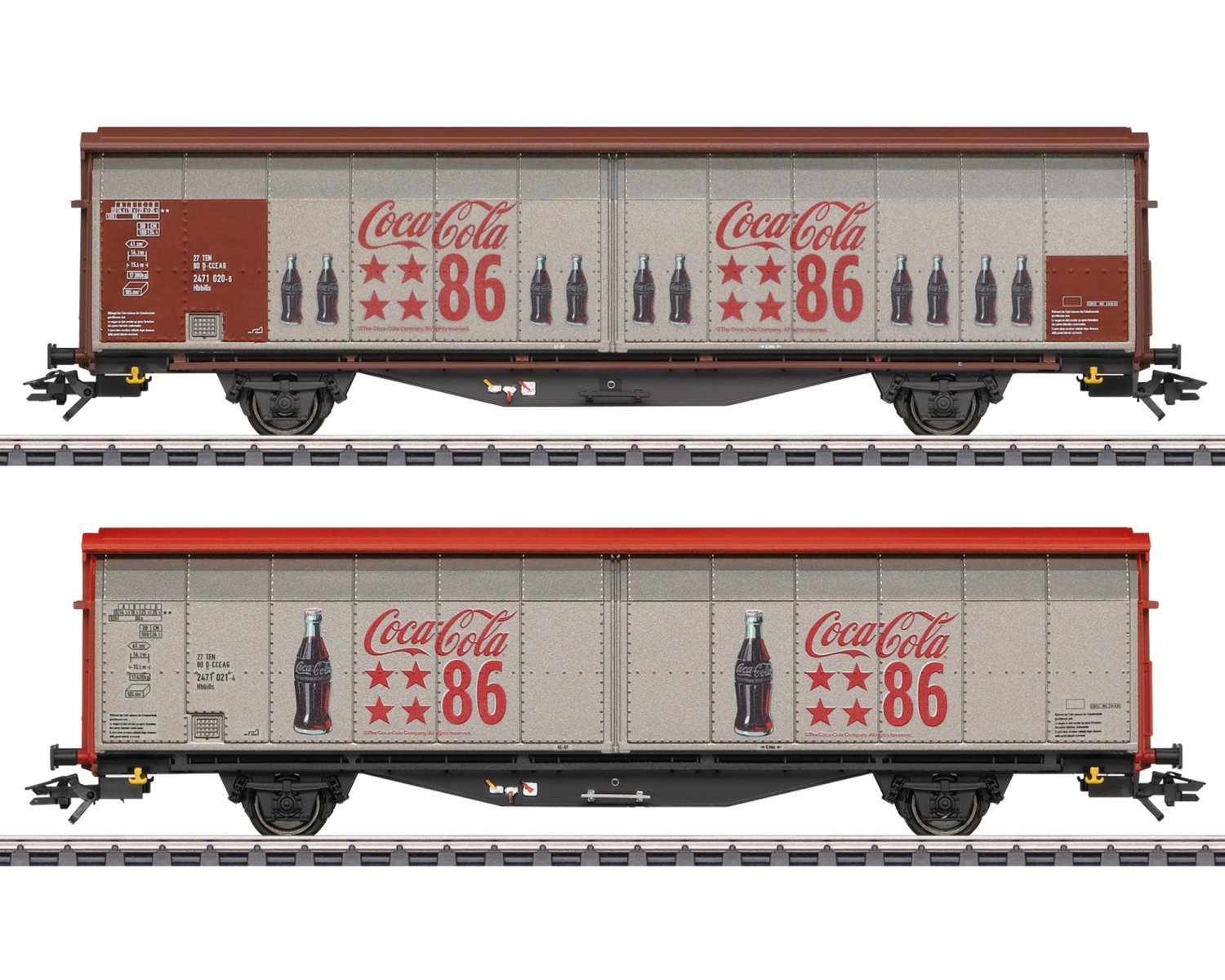 Marklin HO Type Hbbills Sliding Wall Boxcar Set 48345- 外国型 欧州