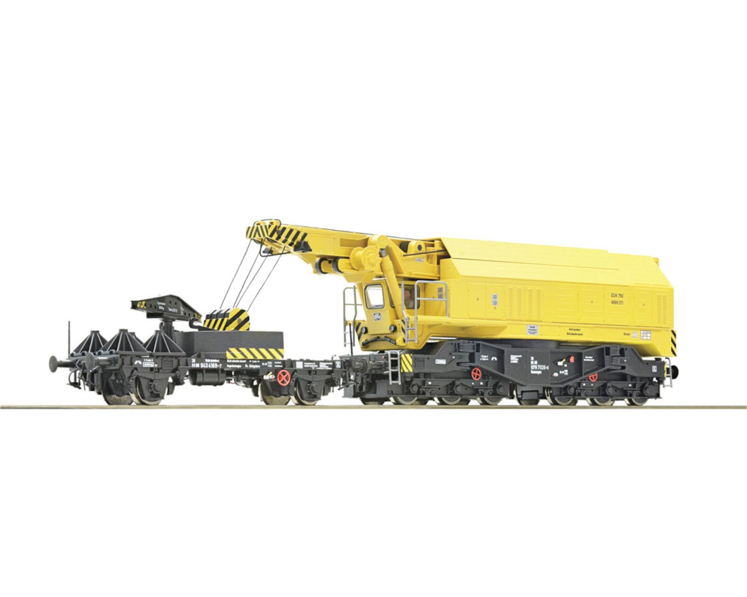 Roco HO Railway slewing crane EDK 750 DB AC Digital Sound 79035 