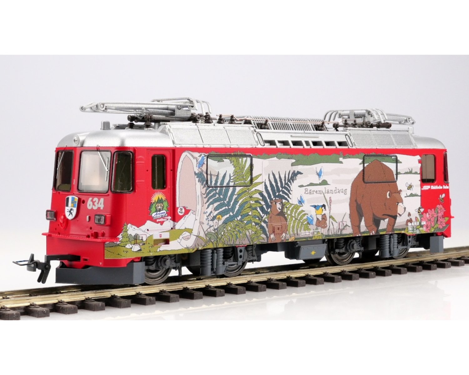 BEMO H0m Ge 4/4 II 634 1258104 | スイスレーティッシュ鉄道の電気機関車モデル -  欧米型鉄道模型通販｜global-train｜グローバルトレイン｜外国型鉄道模型専門店｜欧州型鉄道模型｜アメリカ型鉄道模型｜HOゲージ通販｜Nゲージ通販｜Zゲージ通販 