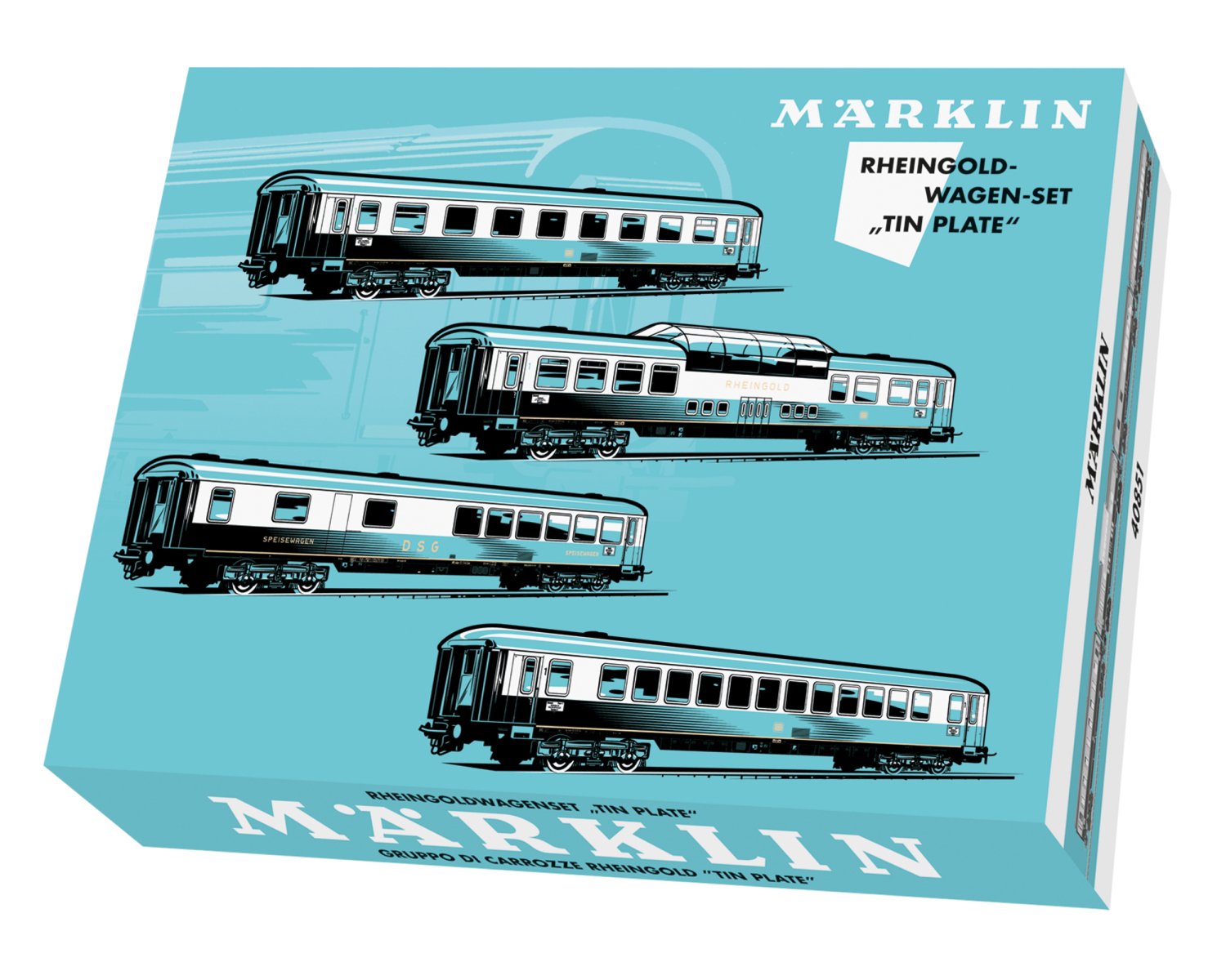 メルクリン(Marklin) HO ラインゴルト客車セット 40851 | 電流タイプ 
