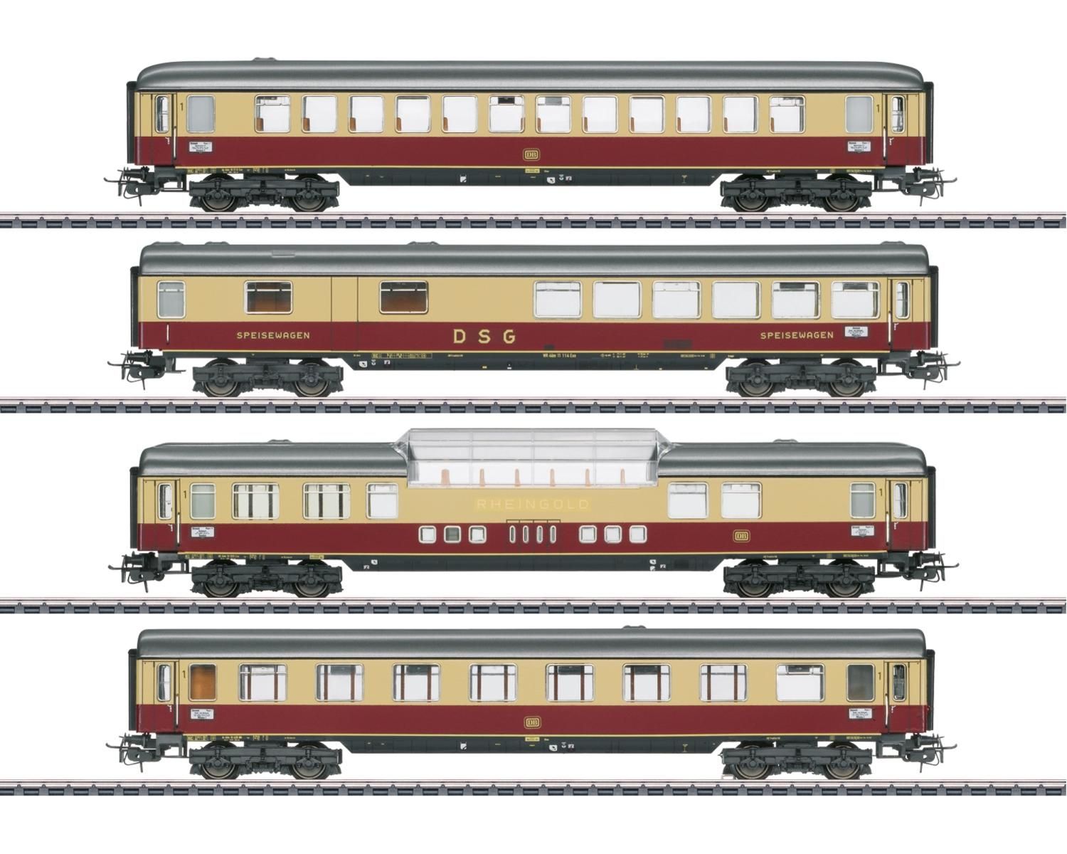 メルクリン(Marklin) HO ラインゴルト客車セット 40851 | 欧米型鉄道