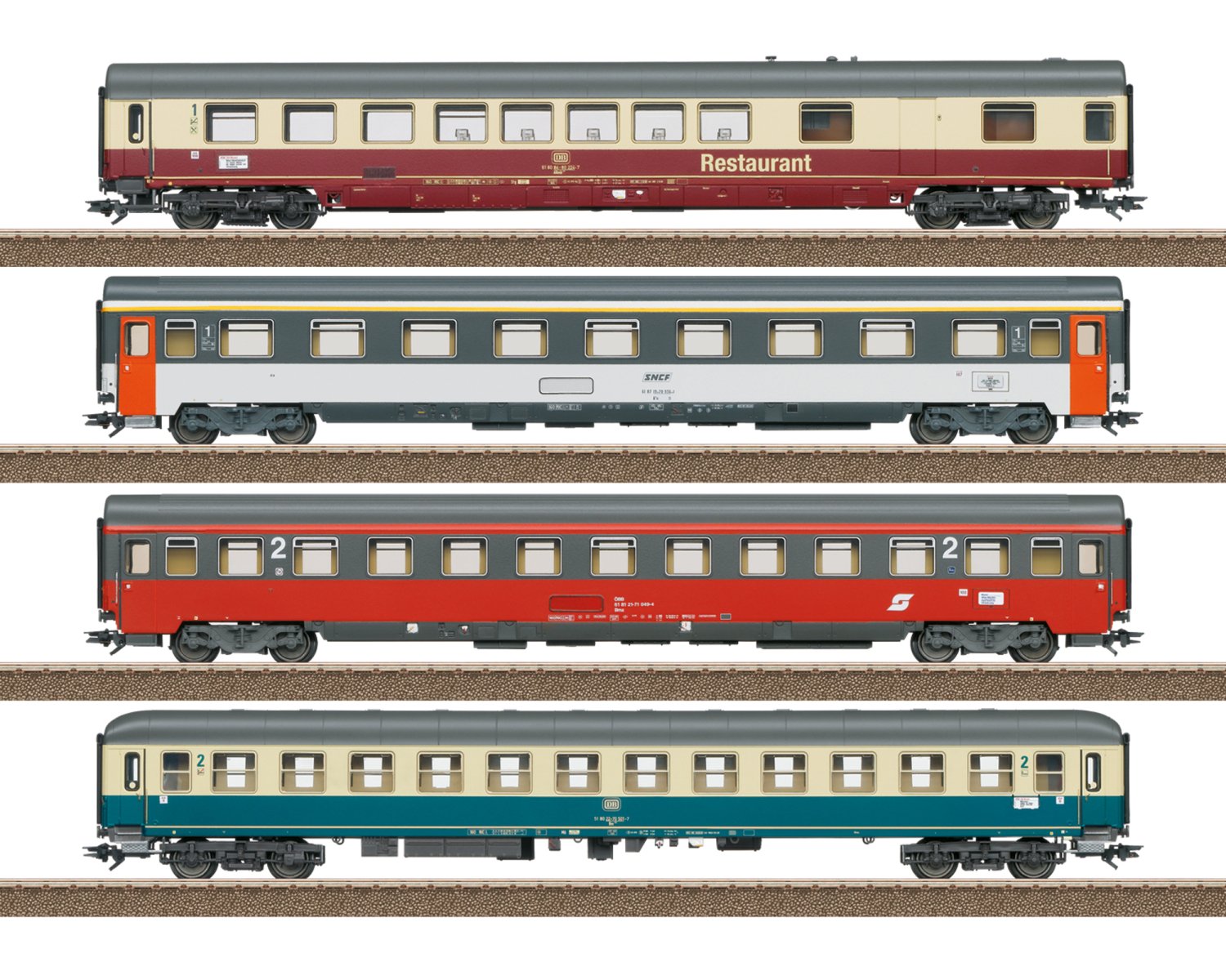 トリックス(Trix) HO FD Mozart Passenger Car Set 1 23110 | ご予約 