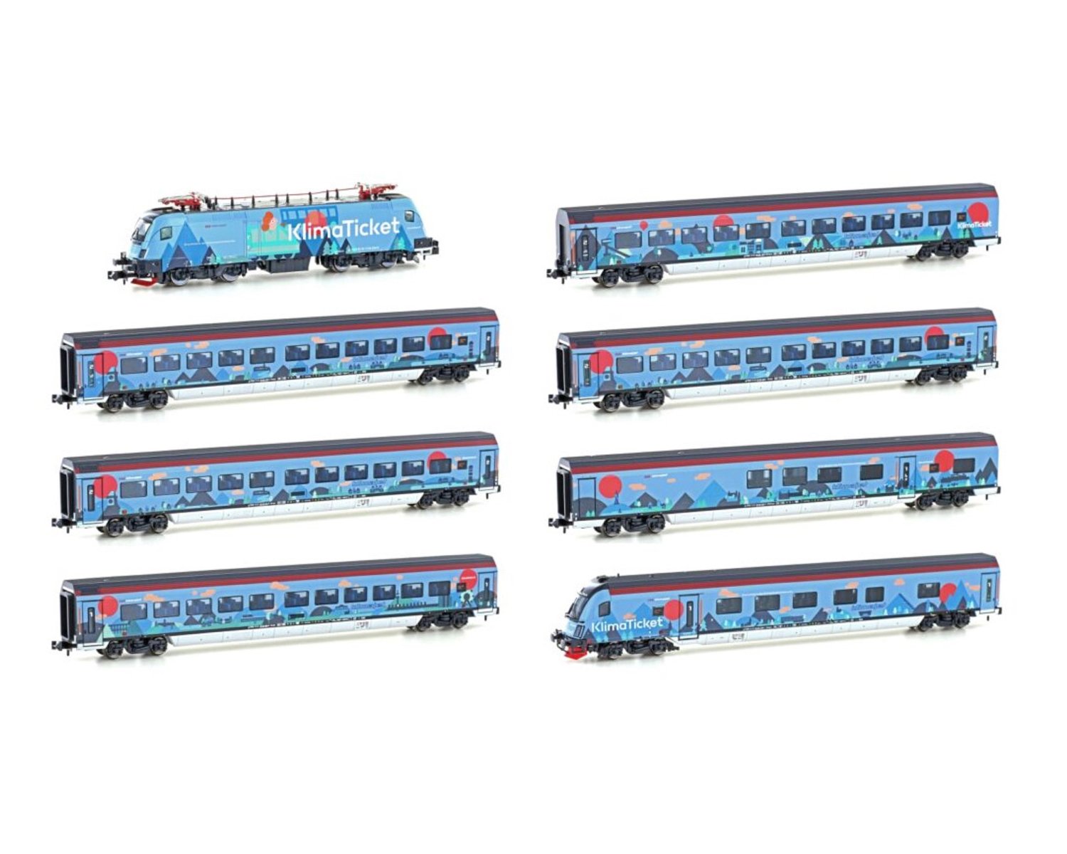 ホビートレイン(Hobbytrain) N Railjet/Klimaticket 8両セット H25226 | Rh 1116 「Railjet/Klimaticket」  -  欧米型鉄道模型通販｜global-train｜グローバルトレイン｜外国型鉄道模型専門店｜欧州型鉄道模型｜アメリカ型鉄道模型｜HOゲージ通販｜Nゲージ通販｜Zゲージ通販  ...