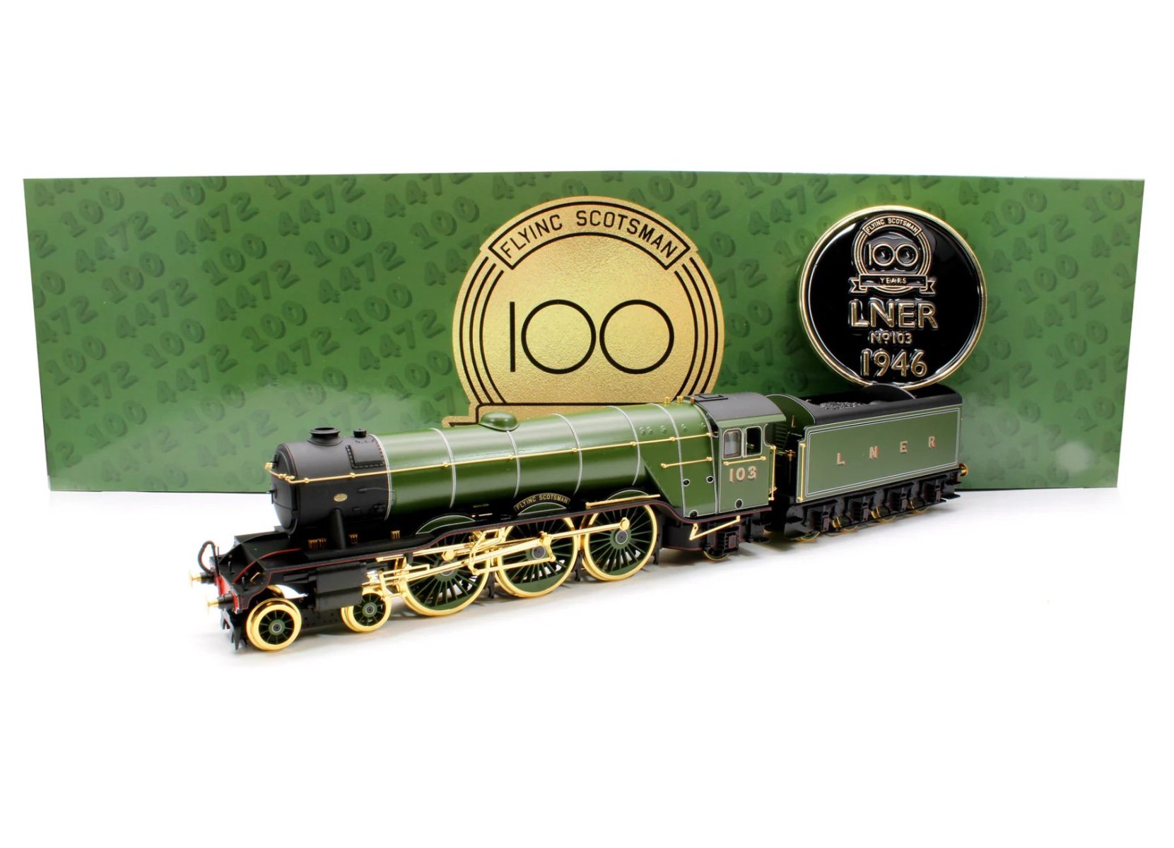 ホーンビー(Hornby) OOゲージ Class 4-6-2 103 'フライング・スコッツマン' | Gold Plated R30210A -  欧米型鉄道模型通販｜global-train｜グローバルトレイン｜外国型鉄道模型専門店｜欧州型鉄道模型｜アメリカ型鉄道模型｜HOゲージ通販｜Nゲージ通販｜Zゲージ通販  ｜G ...