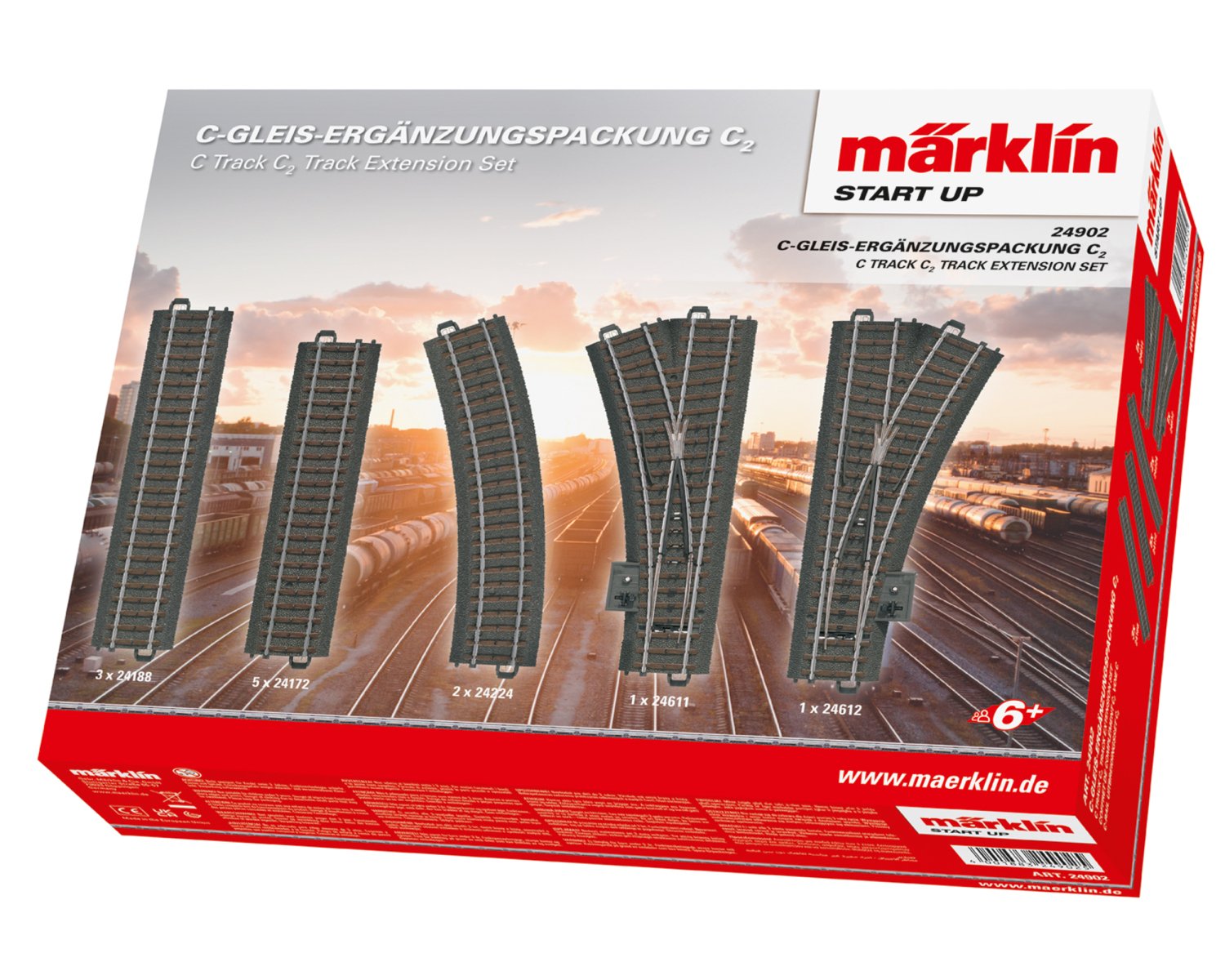 Märklin メルクリン H0 24802 Cトラックデジタル拡張セットD2 