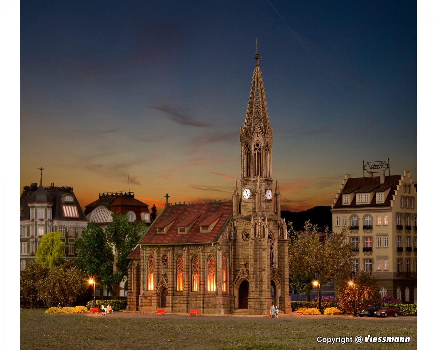 フォルマー N Stadtkirche | ミニチュア建築 - 欧米型鉄道模型専門店global-train|グローバルトレイン