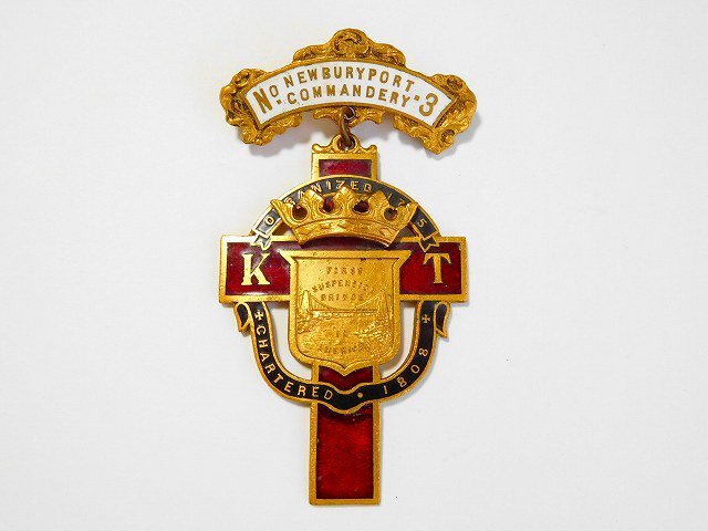 1880-1910年代アンティークフリーメイソンテンプル騎士団勲章十字架 