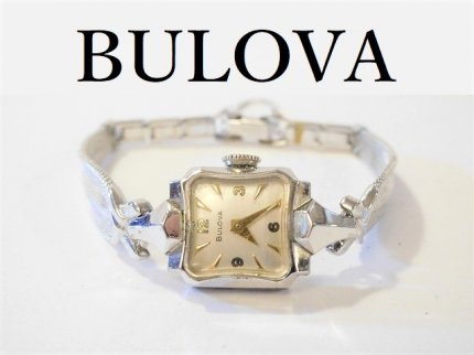 1955'sブローバBulova手巻き式レディース腕時計10KGFアンティーク