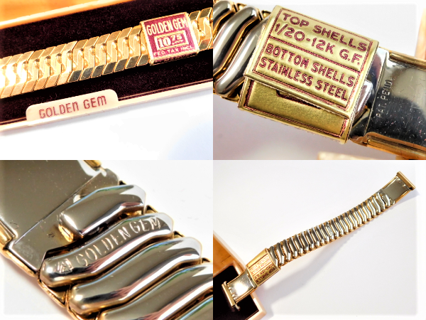 デッドストック1940年代ビンテージフリーメイソンシュラインUSA製金張り腕時計ベルト15mm【M-11361】- 通販 ネットショップ  old-Art オールド アート