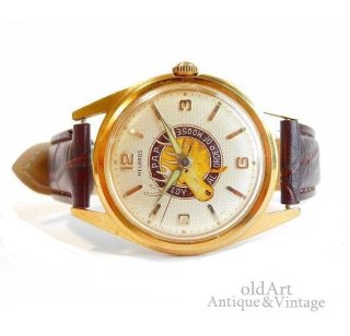 ヴィンテージ1960年代ORDER of MOOSE友愛団体HELBROSヘルブロス手巻き式オフィシャル腕時計【M-11633】