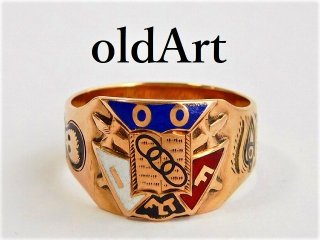 フリーメイソン リング 指輪 - アンティークビンテージ ネット ショップ通販 - old Art Antique&Vintage