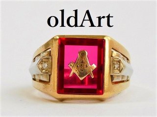 フリーメイソン リング 指輪 - アンティークビンテージ ネット ショップ通販 - old Art Antique&Vintage