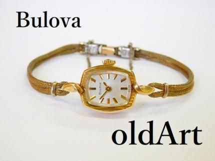 ビンテージ1940-50年代ブローバBulova手巻き式レディース腕時計ドレス ...