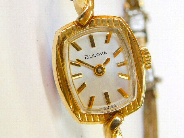 ビンテージ1940-50年代ブローバBulova手巻き式レディース腕時計