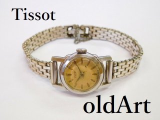 ビンテージ1970年代TISSOTティソ手巻き式レディース腕時計ドレスウォッチアンティーク【M-11991】@