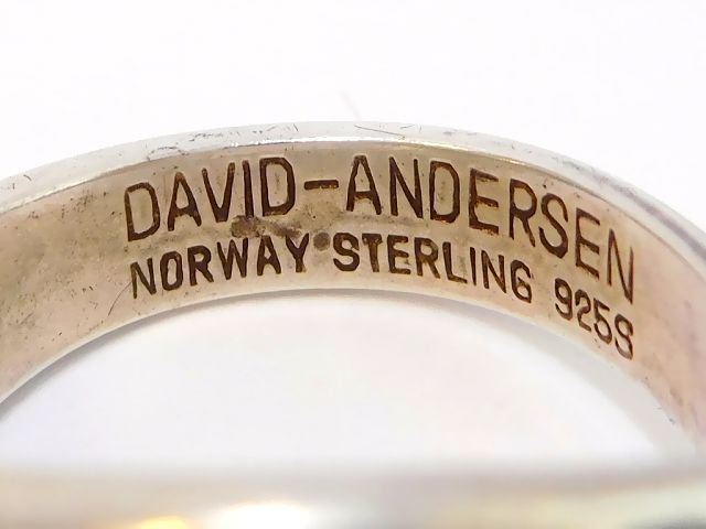 北欧ノルウェー製1940-50年代David Andersenエナメル七宝焼シルバー製