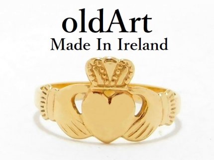 アイルランド製RIL社伝統的な指輪Claddagh Ringクラダリング10金無垢10 ...