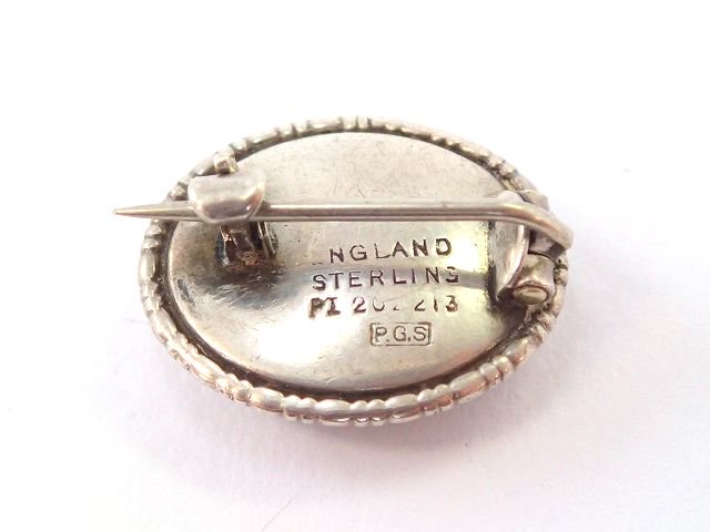 英国製アンティーク1920年代女性モルフォ蝶バタフライウィング純銀ピンブローチ【M-13264】-ANTIQUE SHOP  oldArtオールドアート名古屋市覚王山