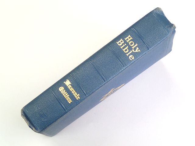 ヴィンテージ1940年代USAフリーメイソンオフィシャルHOLYBIBLE聖書 ...