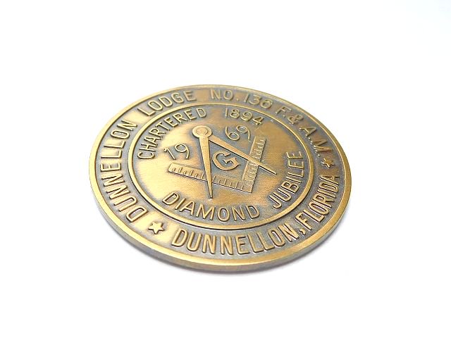 USA製ヴィンテージ1969年フリーメイソンロッジF&AM会員限定コイン