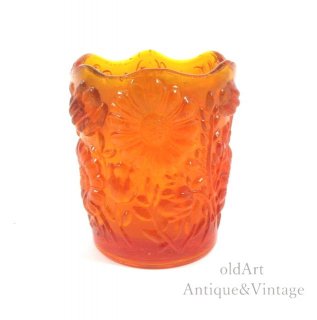 USA製ヴィンテージ1950-1960代ガラス製オブジェ/花瓶/小物入れ/置物【N-20059】