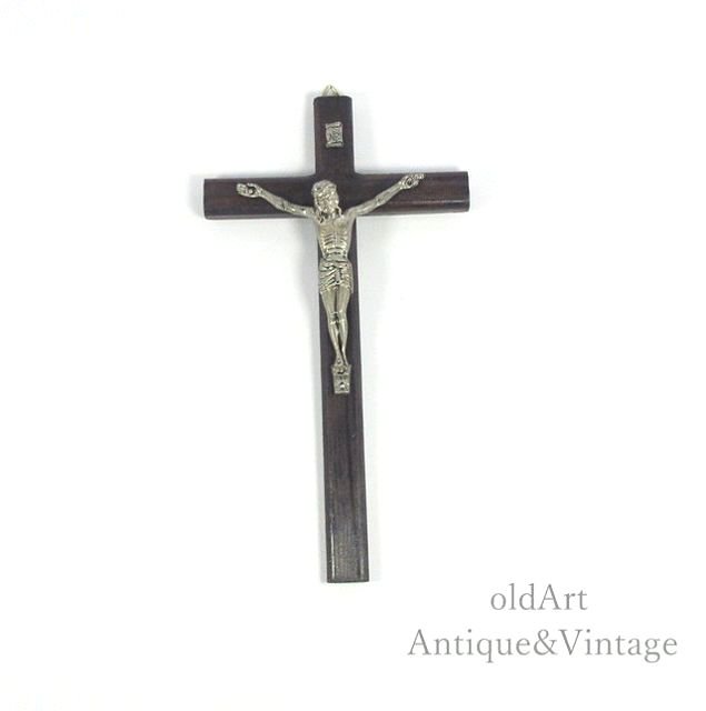 ヴィンテージ　キリスト　十字架　クロス　陶器　壁掛け　GALOS　スペイン