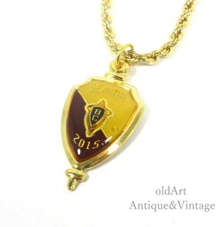 カレッジペンダントチャームネックレス - old Art Antique&Vintage