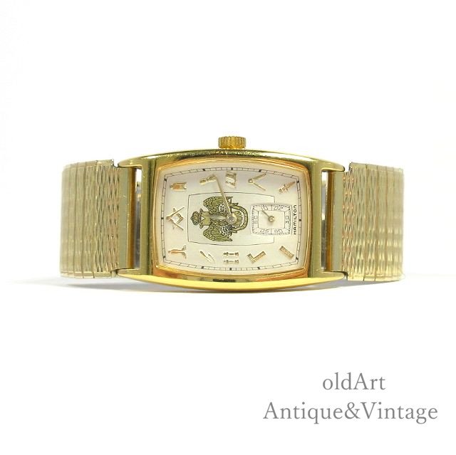 入手困難フリーメイソン33最高階位双頭鷲ハミルトンhamiltonクォーツ式会員限定メンズウォッチ腕時計 M Antique Vintage Shop Oldart オールドアート