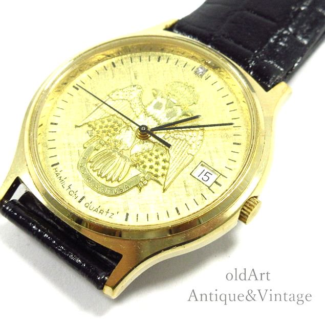 在庫処分】 Hamilton ハミルトン 9812 腕時計 ビンテージ ゴールド