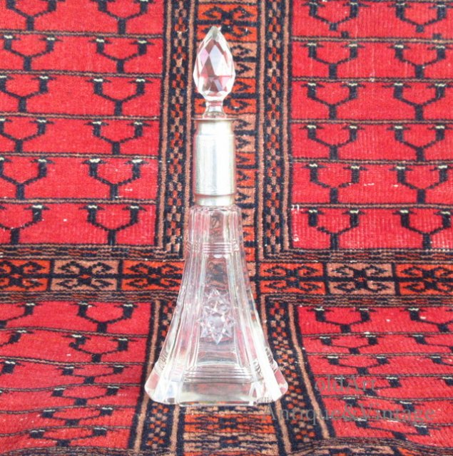 USA1914年製アンティークガラス製香水瓶オブジェ【N-20617】 -Antique 