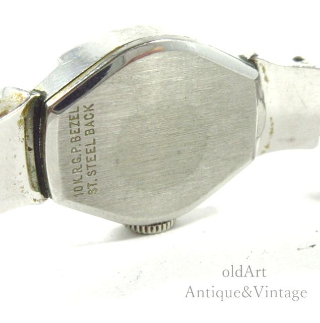 ビンテージ1940-60'sBENRUSベンラス手巻き式レディース腕時計 