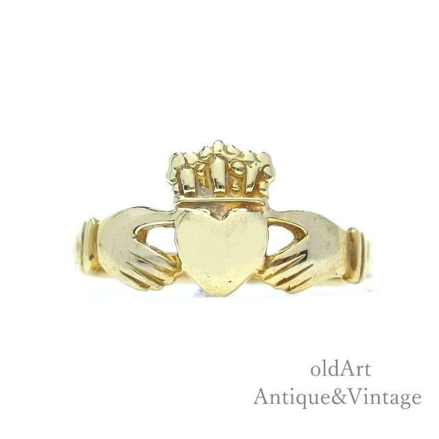 アイルランド伝統的な指輪Claddagh Ringクラダリング14金無垢14K