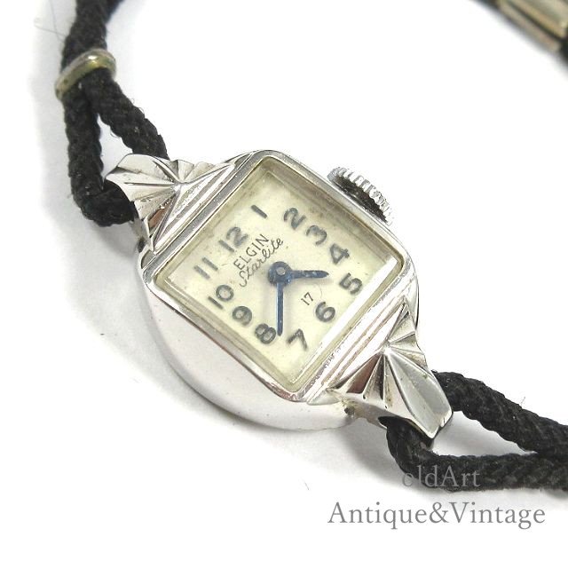 USA製1950年代ヴィンテージELGINエルジン手巻き式レディース腕時計 