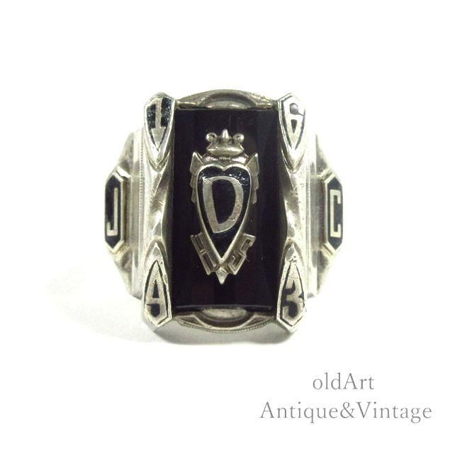 カレッジリング 1963年 刻印 vintage college ring-