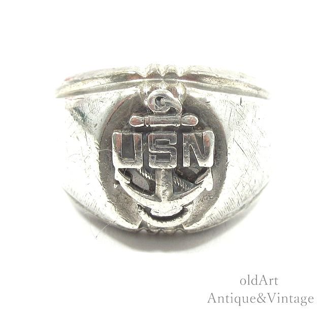 材質シルバー925vintage USN usnavy silver 925 ring リング