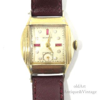 スイス製1940年代BENRUSベンラス手巻き式メンズジュエリーウォッチヴィンテージ腕時計【N-20901】
