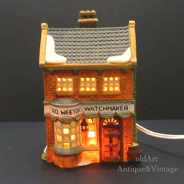 USA1988'sDepartment56『Geo Weeton Watchmaker Dicken's Village