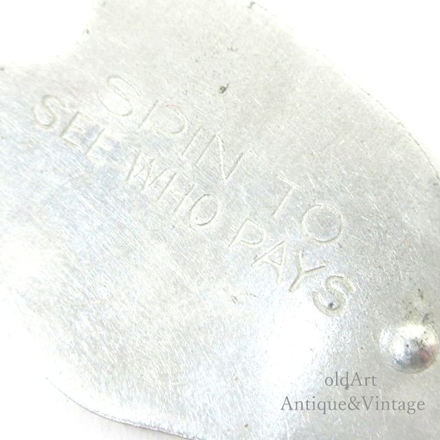 USA製1940-50年代Bu0026B社ヴィンテージYOU PAY栓抜きルーレットキーホルダー/ペンダント【N-21004】 -Antique ＆  Vintage shop oldArt オールドアート