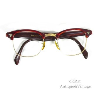 USA製1950-60'sAmericanOpticalアメリカンオプティカルMalcolm X" Sirmontヴィンテージメガネ眼鏡【48□24】【N-21061】