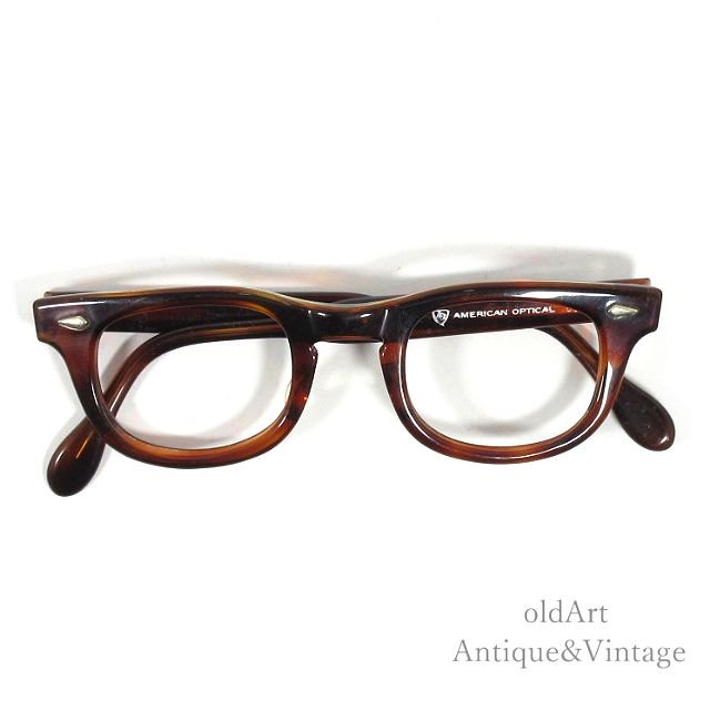 USA製1960'sAmericanOpticalアメリカンオプティカルヴィンテージメガネ眼鏡5 1⁄440□22N-21065 -  Antique ＆ Vintage shop oldArt オールドアート