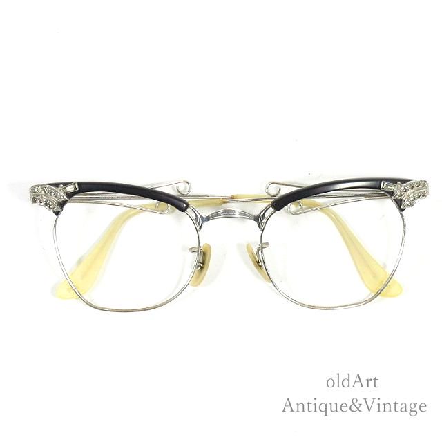 USA製1950'sBausch&Lombボシュロムヴィンテージメガネ眼鏡【46□20】【N-21066】 - Antique ＆ Vintage  shop oldArt オールドアート