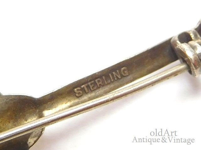 USA製1930年代アンティークスプーン型ハートスターリングシルバー銀製 