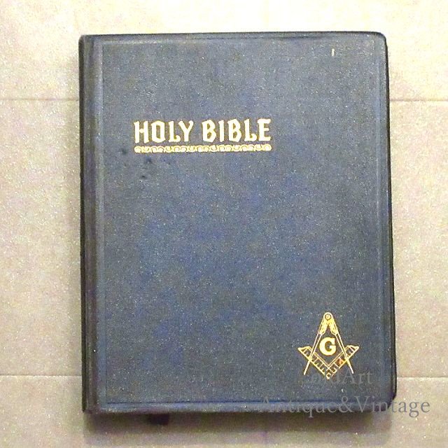 特大USAヴィンテージフリーメイソンオフィシャルHOLYBIBLE聖書バイブル